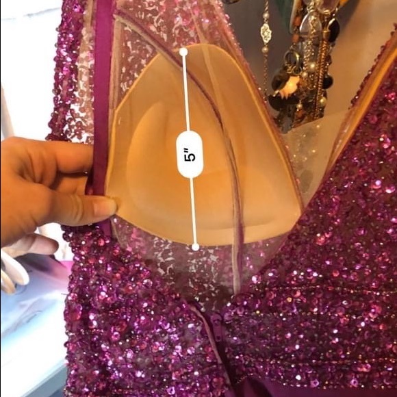 Magenta Prom Dress - Picture 4 of 5